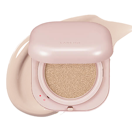 Laneige Neo Cushion Glow #23N 15 g x 2 คุชชั่นสูตรโกล์ว ปรับสีผิวถึงระดับเซลล์สีผิว ปกปิดฝ้า กระ จุดด่างดำ มอบผิวโกลว์ชุ่มชื้นกระจ่างใสไม่ดรอประหว่างวัน